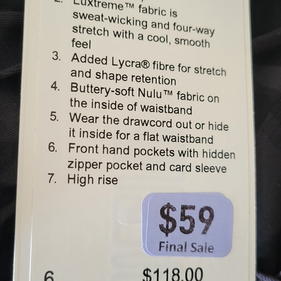 Lululemon Stretch High-Rise 7/8 Pant - Picture 4 of 7